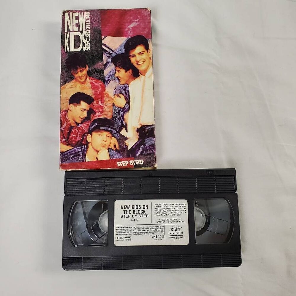 New Kids On The Block VHS Step By Step (1990)